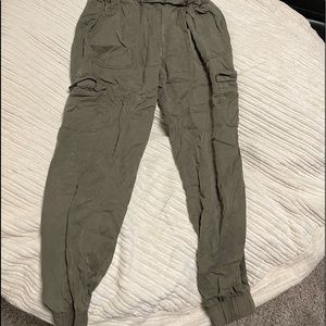 Camo army green joggers